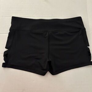 Material Girl Active Black Jr. shorts size large.